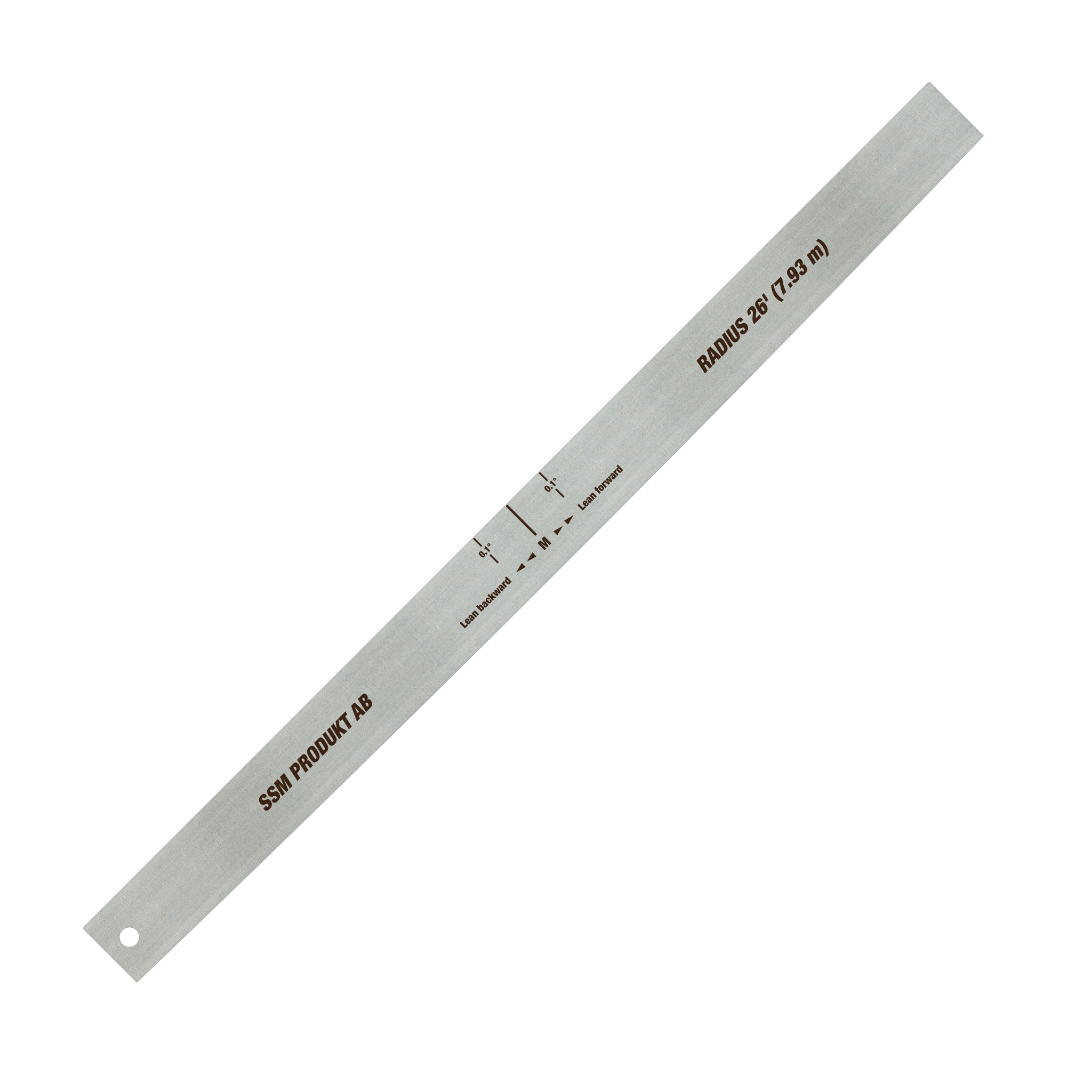 Radius template 26'